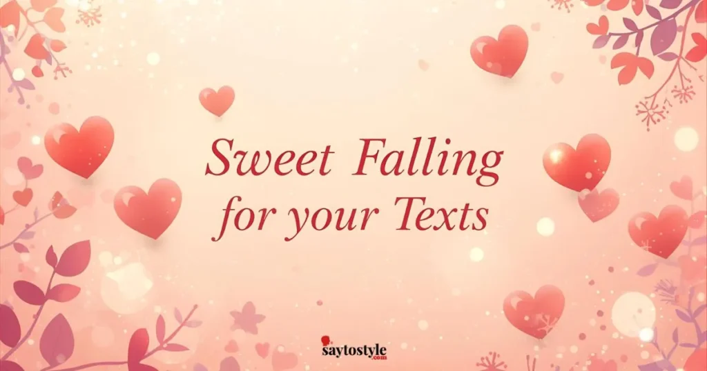 Sweet Falling for your Texts