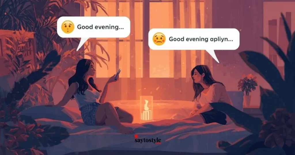 Good Evening Replies With Emojis