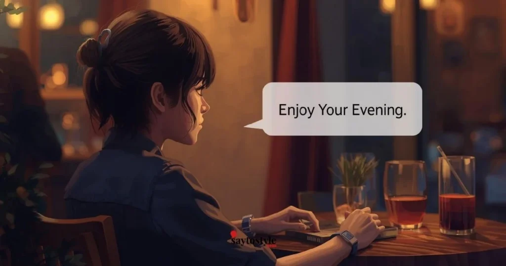 Reply To Enjoy Your Evening