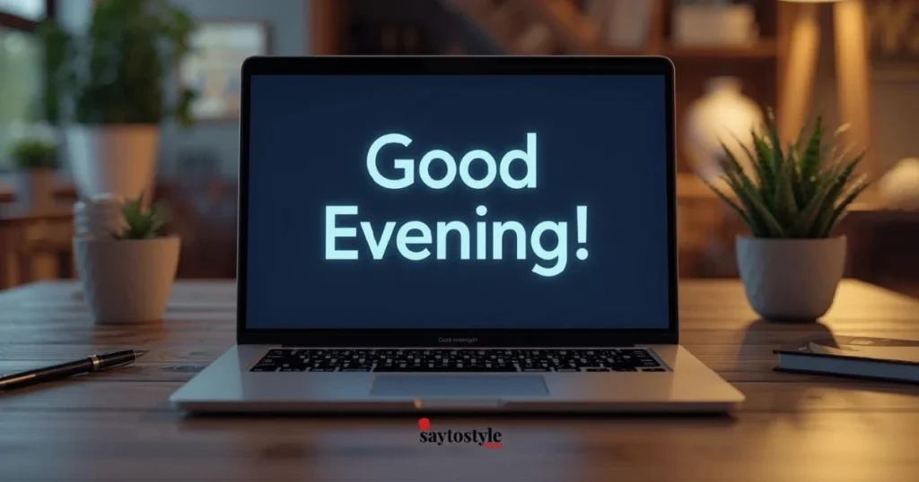 Sweet Good Evening Replies