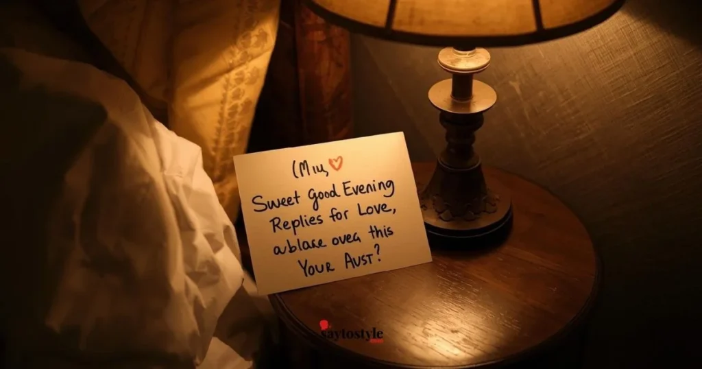 Sweet Good Evening Replies For Love