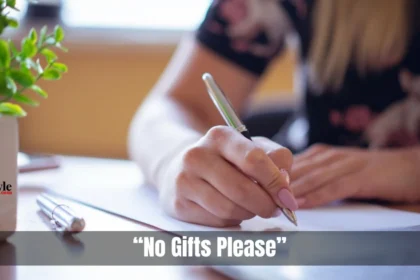 No Gifts Please