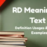 Rd Meaning In Text