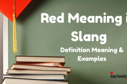 Red Meaning In Slang