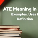 Ate Meaning In Text