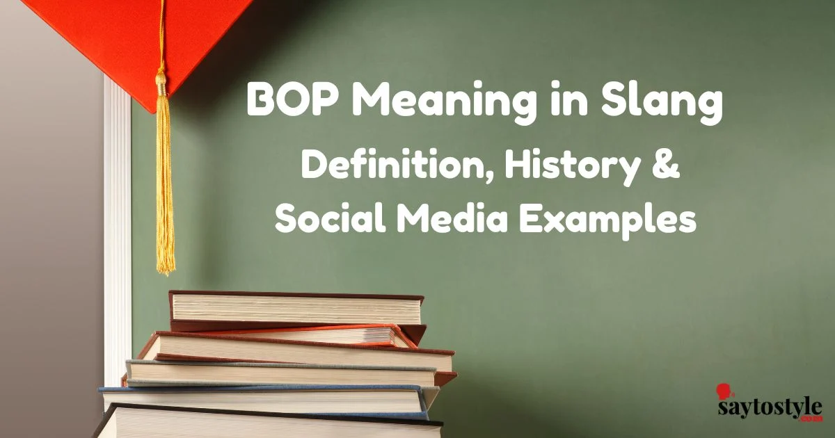 Bop Meaning In Slang