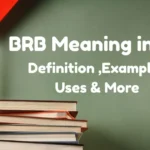 Brb Meaning In Text