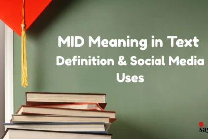 Mid Meaning In Text