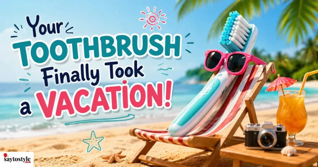 Your Toothbrush Finally Took A Vacation